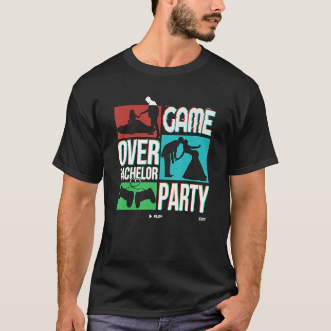 Camiseta Ideia de casamento de despedida de solteiro Game O (Frente)