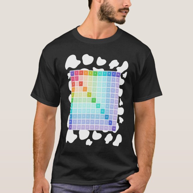 Camiseta Ideia de Fantasia de Matemática com Estampa de Vac (Frente)