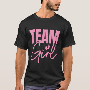 Camiseta Ideia de Festa de Revelação de Gênero Menina Equip