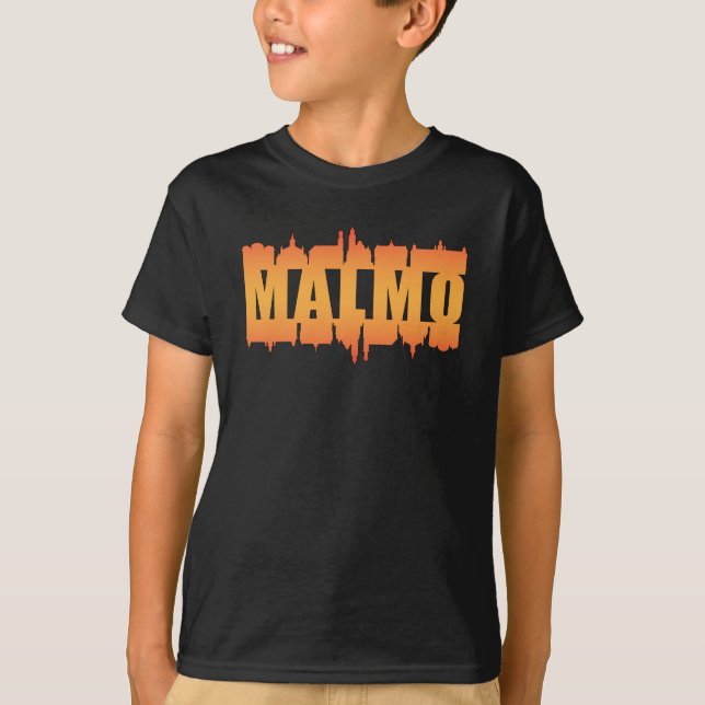 Camiseta Ideia de Gift da cidade de Skyline da cidade de Ma (Frente)