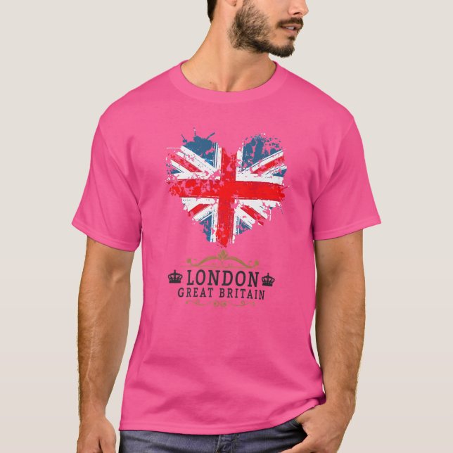 Camiseta Ideia De Londres Para Crianças Com Sindicato Da ba (Frente)