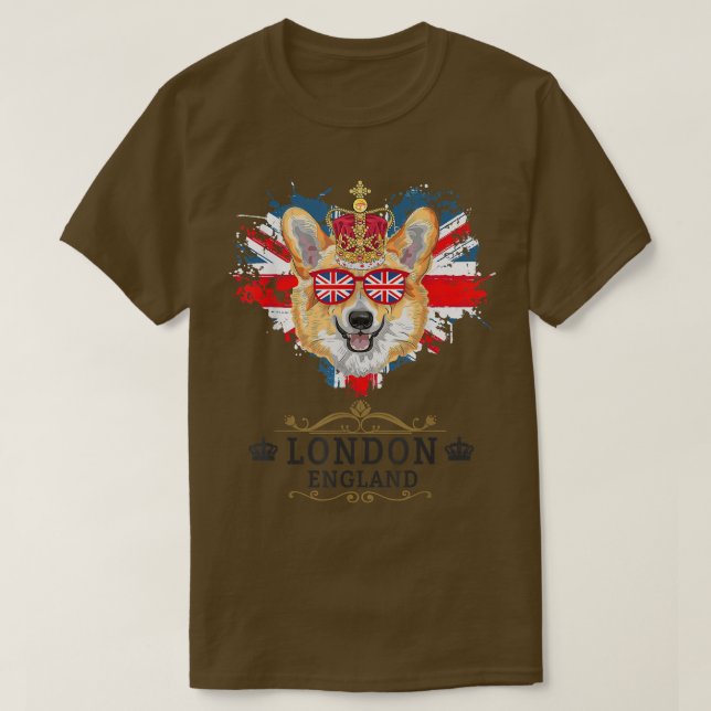 Camiseta Ideia De Londres Para Crianças Com Union Jack UK F (Frente do Design)