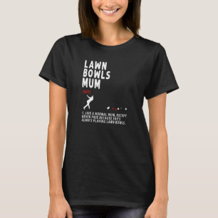 Camiseta Ideia De Mãe De Lawn Bowls Para Mulheres E Reforma