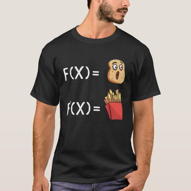 Camiseta Ideia de Matemática dos Derivados de Batata (Frente)