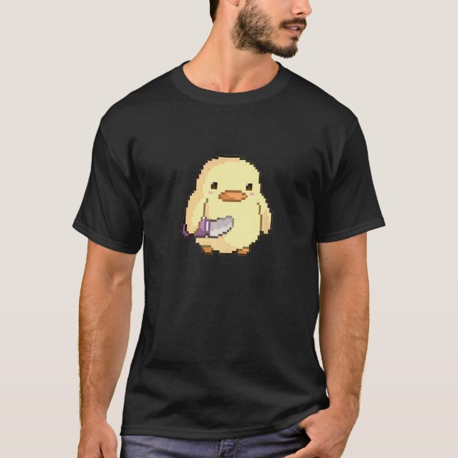 Camiseta Ideia de Moletom de Frango Galo Franga Fofa (Frente)