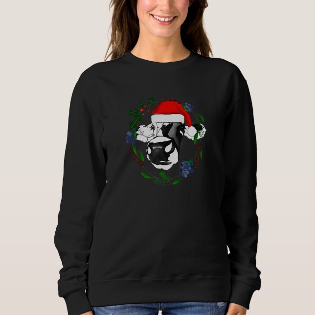 Camiseta Ideia de Natal de Vaca para Animal (Frente)