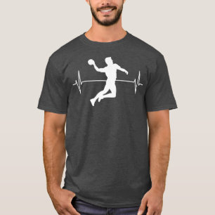 Camiseta Ideia de Oferta de Linha ECG do Jogador de Andebol
