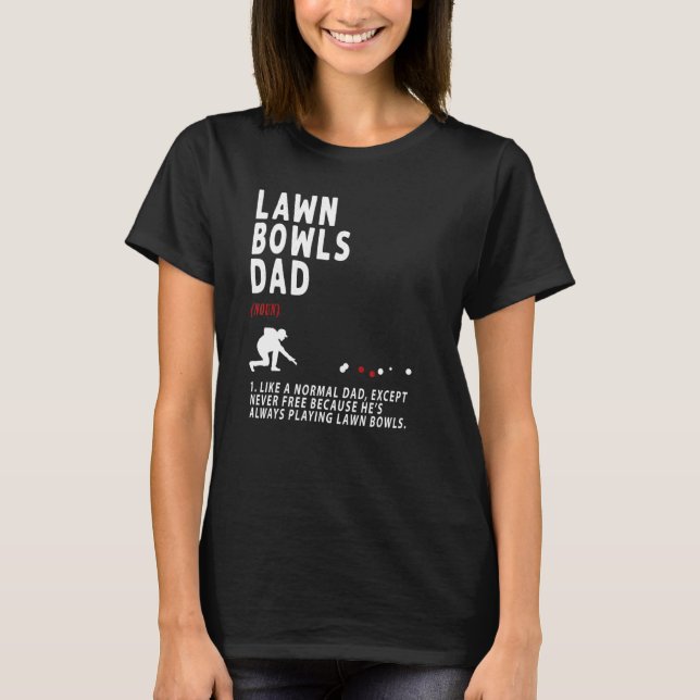 Camiseta Ideia De Pai De Lawn Bowls Para A Reforma Homens (Frente)