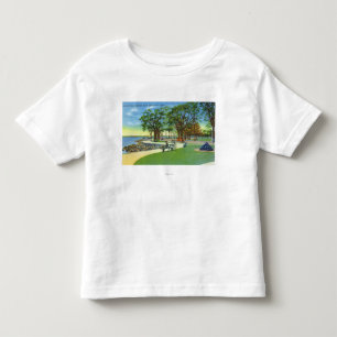Camiseta Ideia de parque de beira-mar da caminhada da