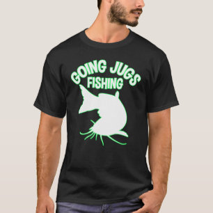 Camiseta Ideia de Pescador de Bagre com Jarros