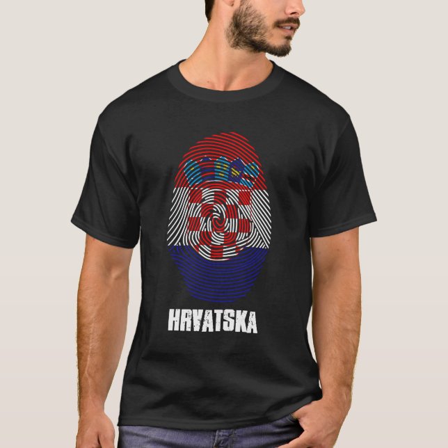 Camiseta ideia de presente da Croácia Zagreb Dividir a Jugo (Frente)