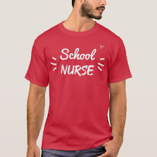 Camiseta Ideia de presente da família de enfermeira escolar