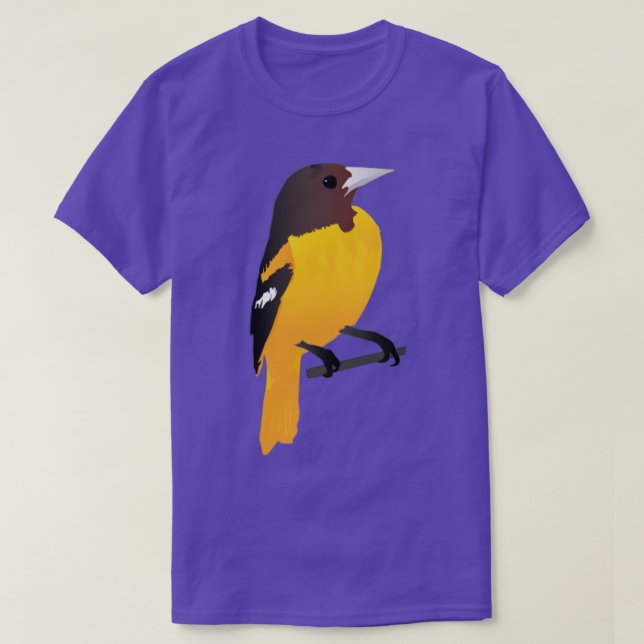 Camiseta Ideia de presente de amante de pássaros amarelos (Frente do Design)