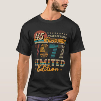 Camiseta Idéia de presente de edição limitada vintage de 45