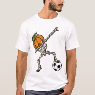 Camiseta Ideia de Presente de Futebol Cabeça de Abóbora Dab