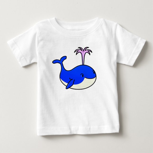 Camiseta 🐬 Ideia de Presente de Golfinho Bebê de Desenho A (Frente)