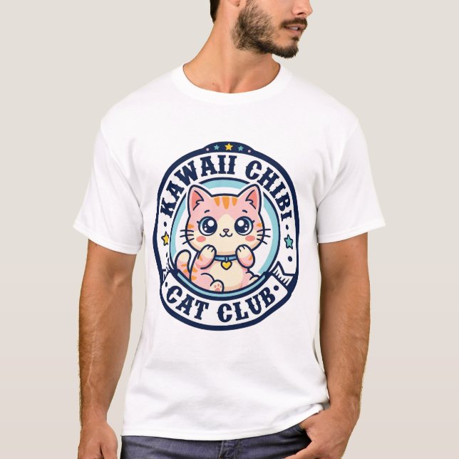 Camiseta Ideia de Presente de Mãe de Gatinho Kawaii Chibi - (Frente)