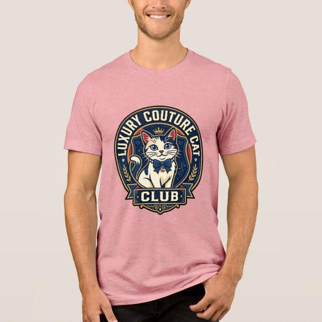 Camiseta Ideia de Presente de Mãe de Gato de Luxo - Couture (Frente)