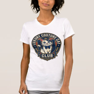 Camiseta Ideia de Presente de Mãe de Gato de Luxo - Couture