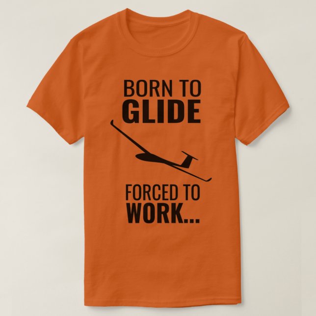 Camiseta Ideia de presente de piloto de planador de planado (Frente do Design)
