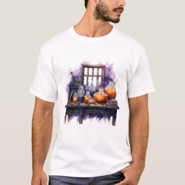 Camiseta Ideia de presente do Magic Halloween Laboratory Eq