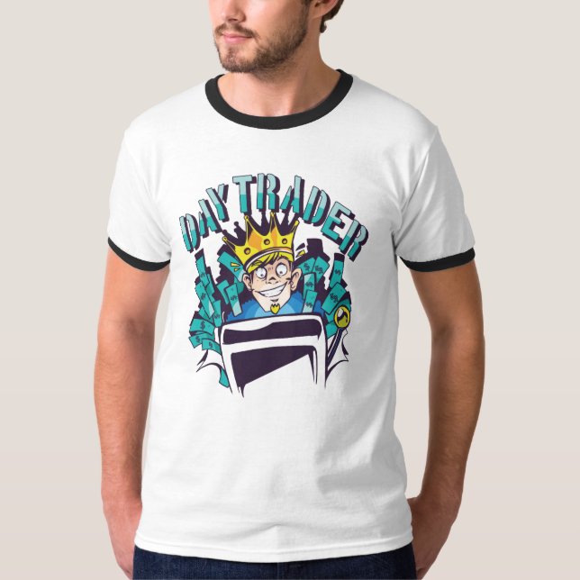 Camiseta Ideia de Presente para Negociantes Intradiários (Frente)