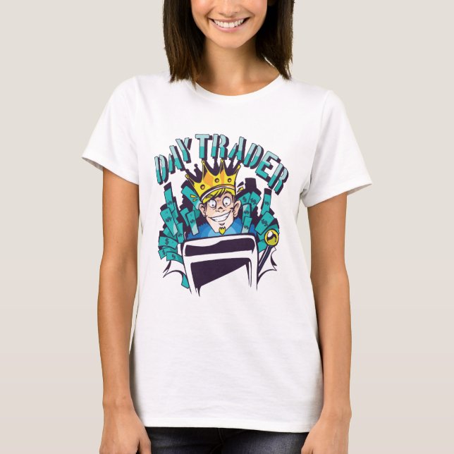 Camiseta Ideia de Presente para Negociantes Intradiários (Frente)