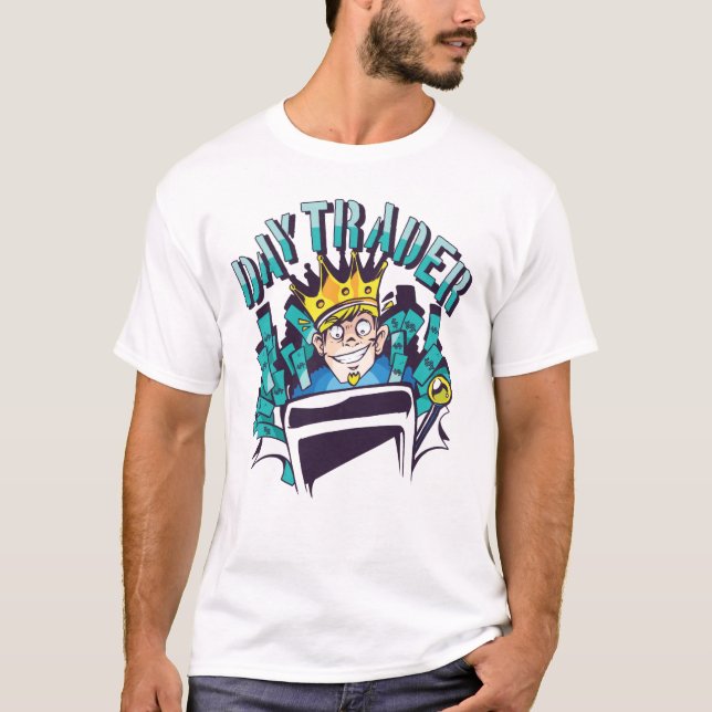 Camiseta Ideia de presentes do comerciante de dia (Frente)