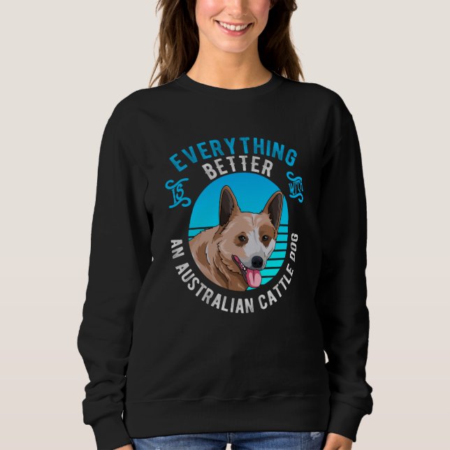 Camiseta Ideia de presentes para cães de bovinos australian (Frente)