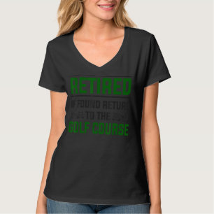 Camiseta Ideia De Retirada De Golfe Para Homens E Funny Gol