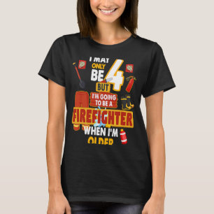 Camiseta Ideia De Roupa De Bombeiro Para Crianças E Rapazes
