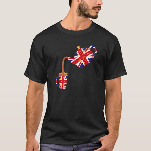 Camiseta Ideia De Sindicato Da Union Jack Para Crianças E E (Frente)