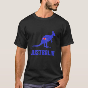 Camiseta Ideia de turistas de bandeira do canguru australia