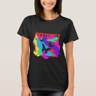 Camiseta Ideia do Amante de os animais de Borboleta Mosaik