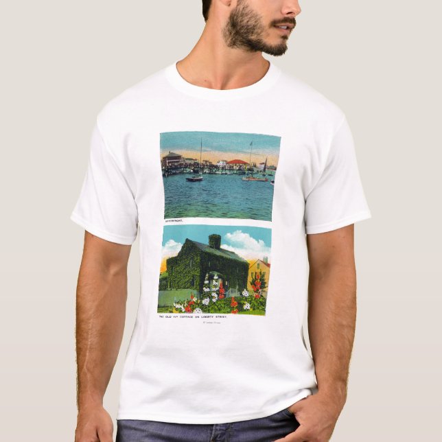 Camiseta Ideia do beira-rio, casa de campo velha da hera na (Frente)
