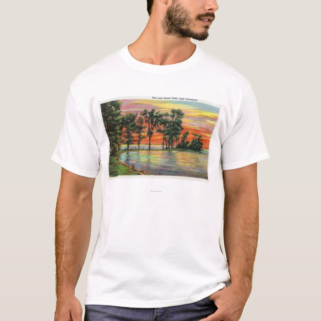Camiseta Ideia do ponto do arco e da seta (Frente)