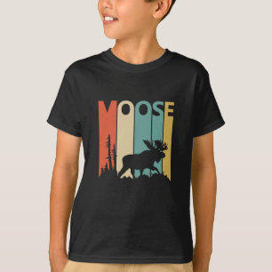 Camiseta Ideia do Presente do Moose Retro Vintage