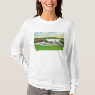 Camiseta Ideia do teatro do jardim de Oakes de quedas