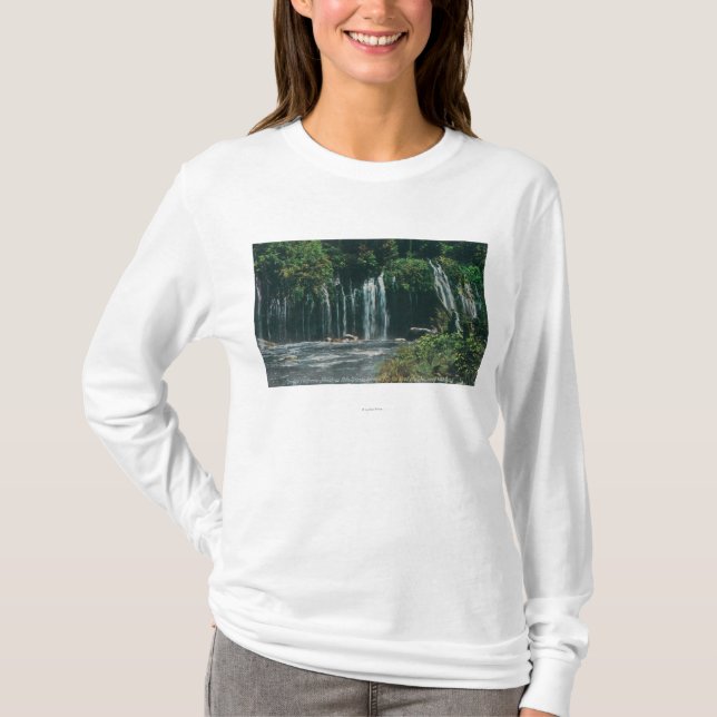 Camiseta Ideia dos primaveras de Mossbrae FallsShasta, CA (Frente)
