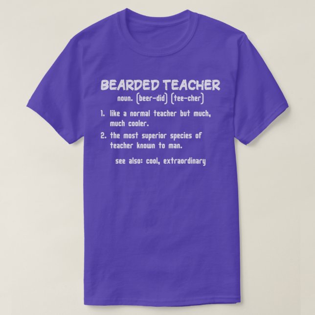 Camiseta Ideia engraçada de presente de definição de profes (Frente do Design)