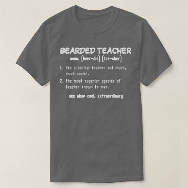 Camiseta Ideia engraçada de presente de definição de profes (Frente do Design)