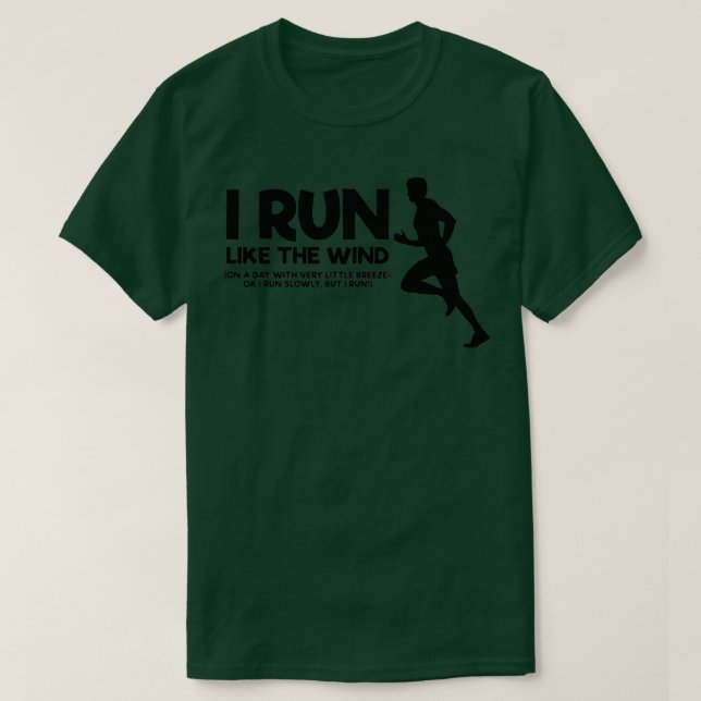 Camiseta Ideia engraçada de presente para corredores lentos (Frente do Design)