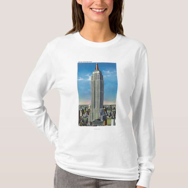 Camiseta Ideia exterior do estado Bldg do império (Frente)