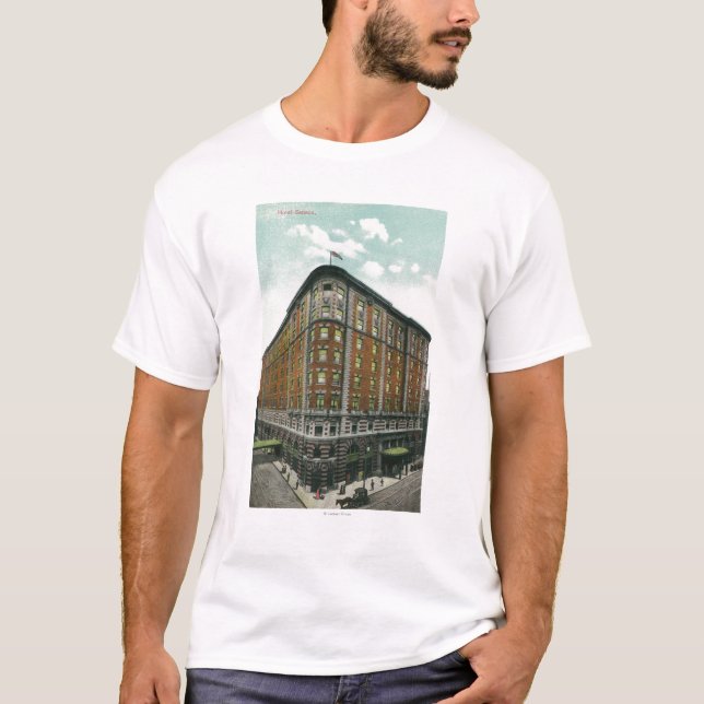 Camiseta Ideia exterior do Seneca do hotel (Frente)
