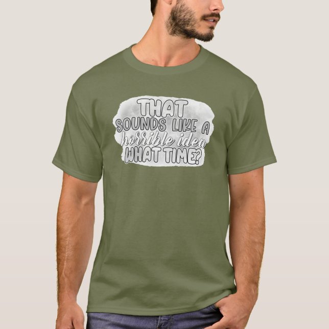 Camiseta Ideia Horrível (Frente)