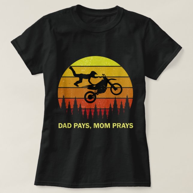 Camiseta Ideia Motocross Engraçada Para Pai Mãe Filho Dirt  (Frente do Design)