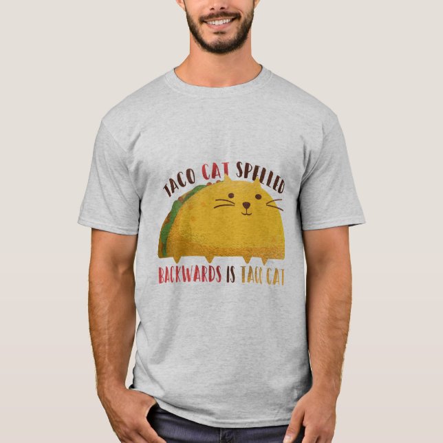 Camiseta Ideia original GRÁFICA do presente do CAT do TACO (Frente)