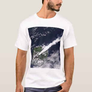 Camiseta Ideia satélite de uma pena grossa, vapor-rica