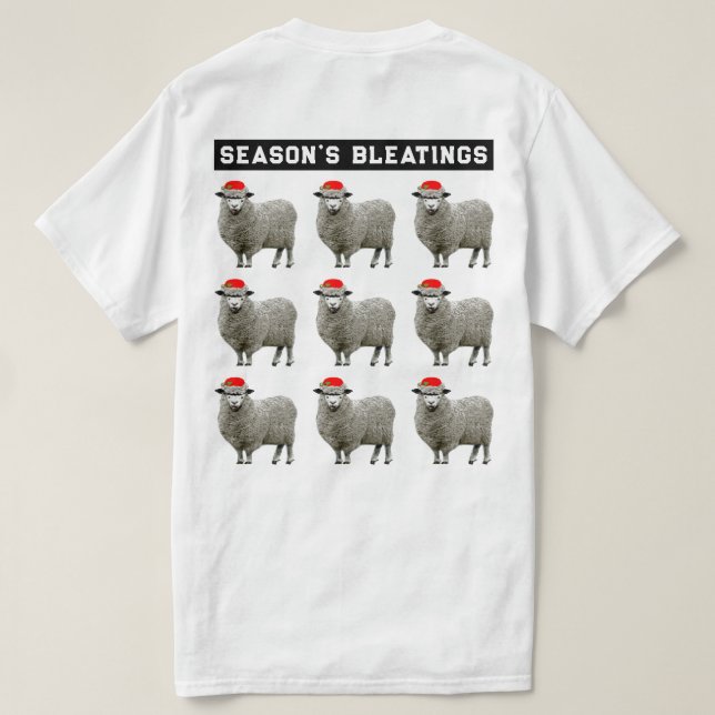 Camiseta Ideia suave de Natal feia (Verso do Design)