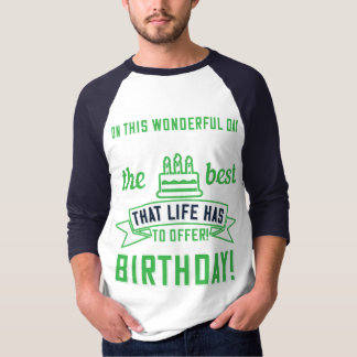 Camiseta Ideia única de presente de aniversário! "Neste Dia